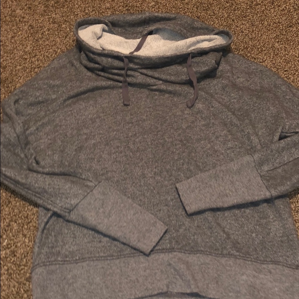 Grey cowl neck hoodie